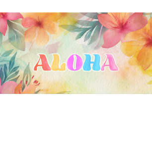 Aloha Hawaiianische Blumen-Aquarell  Kaffeetasse