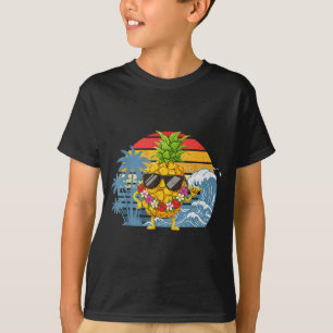 Aloha Hawaiianischer Ananas-Schild Hawaii Shaka T-Shirt