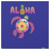 Aloha hawaiische Honu Schildkröte Stoff (Nahaufnahme)