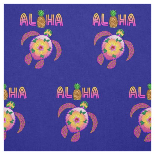 Aloha hawaiische Honu Schildkröte Stoff (Muster)