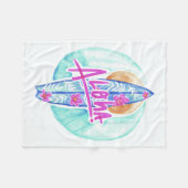 Aloha hawaiische Surfer-Fleecedecken Fleecedecke (Vorderseite (Horizontal))