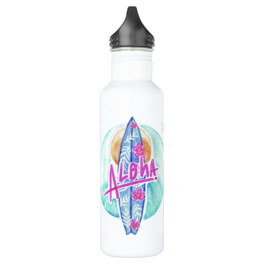 Aloha hawaiische Surfer-Name-Wasserflaschen Trinkflasche (Links)