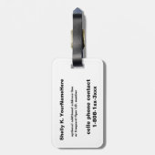 Aloha hawaiischer Hula Tänzer Gepäckanhänger (Rückseite vertikal)