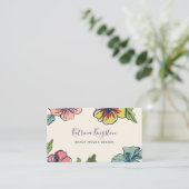 Aloha hawaiisches Blumen Visitenkarte (Stehend Vorderseite)