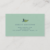 Aloha hawaiisches Blumen Visitenkarte (Rückseite)