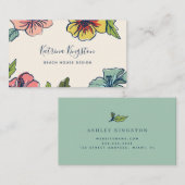 Aloha hawaiisches Blumen Visitenkarte (Vorne/Hinten)