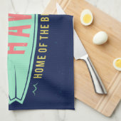 Aloha hawaiisches Surferhandtuch Geschirrtuch (Viertel Falte)