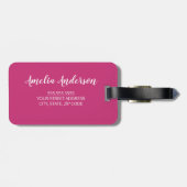 Aloha hawaiisches tropisches Blumen-Gepäck Gepäckanhänger (Rückseite horizontal)