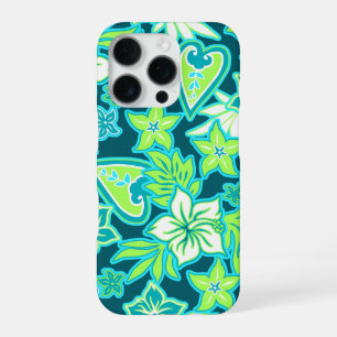 Aloha Heart Hawaiian Hibiscus Tropisch Teal iPhone 16 Pro Hülle