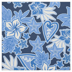 Aloha Heart Hawaiian Hibiskus Tropical Stoff