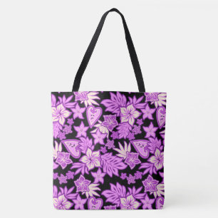 Aloha Heart Hawaiianischer Hibiskus Tropischer Str Tasche