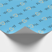 Aloha Heart Plumeria Geschenkpapier (Ecke)