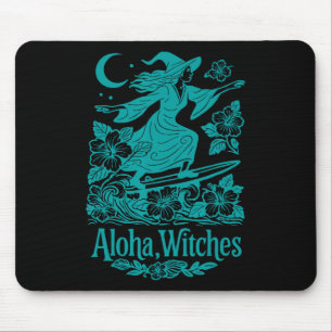 Aloha Hexen surfen Hexe Hawaii Halloween Tropi Mousepad