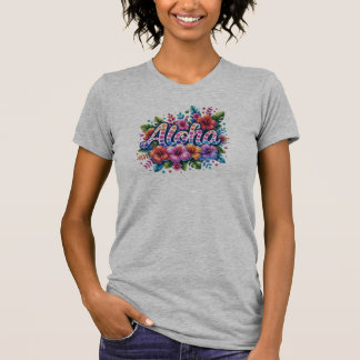 Aloha Hibiscus T-Shirt - Lebendige Sommerblumen 