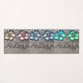 Aloha Hibisken Beach Yogamatte (Vorderseite (Horizontal))