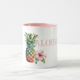 Aloha Hibiskus Blume Ananas Tasse