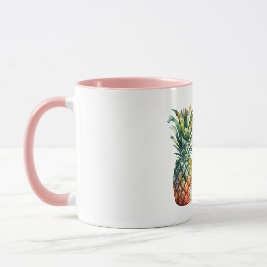 Aloha Hibiskus Blume Ananas Tasse (Links)