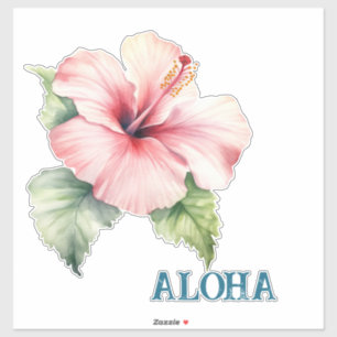 Aloha Hibiskus Blume Aufkleber
