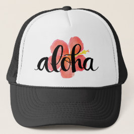 Aloha Hibiskus-Fernlastfahrer-Hut Truckerkappe