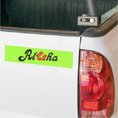 Aloha Hibiskus - flaches Hawaii Design + Ihre Idee Autoaufkleber (Auf Lkw)