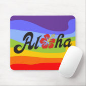 Aloha Hibiskus - flaches Hawaii Design + Ihre Idee Mousepad (Mit Mouse)