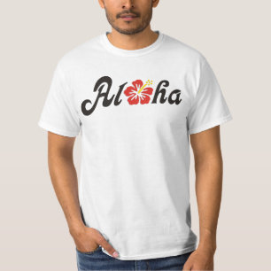 Aloha Hibiskus - flaches Hawaii Design + Ihre Idee T-Shirt