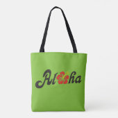 Aloha Hibiskus - flaches Hawaii Design + Ihre Idee Tasche (Rückseite)