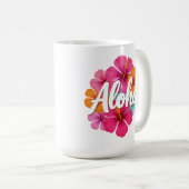 Aloha Hibiskus Hawaiian Dream Design Hawaii Vaca Kaffeetasse (VorderseiteRechts)