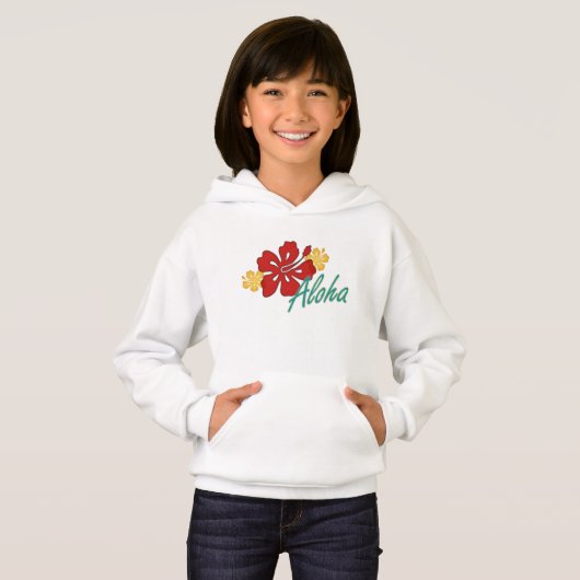 Aloha Hibiskus Hoodie (Vorne ganz)