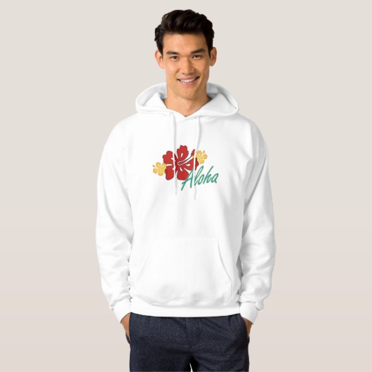 Aloha Hibiskus Hoodie (Vorne ganz)