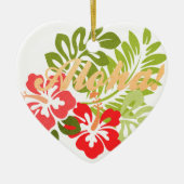 Aloha Hibiskus Keramik Ornament (Vorne)