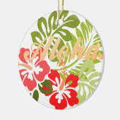 Aloha Hibiskus Keramik Ornament (Links)