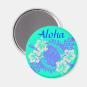 Aloha-Hibiskus-Magnet Magnet (Vorderseite/Rückseite)