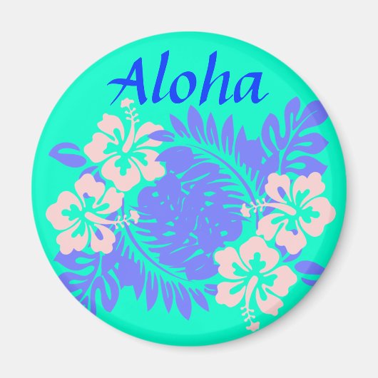 Aloha-Hibiskus-Magnet Magnet (Vorne)