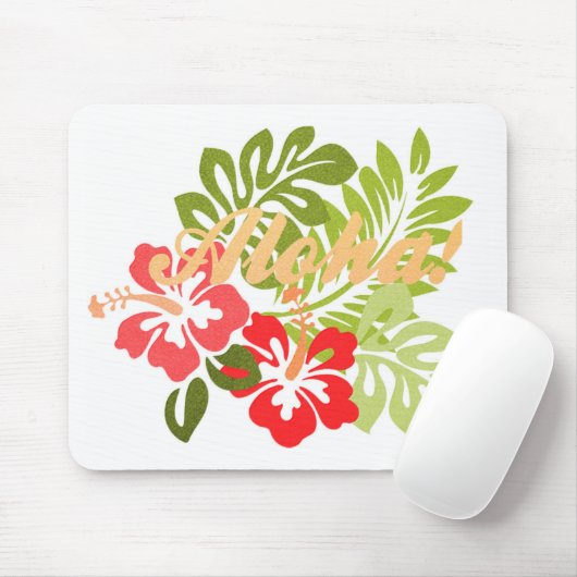 Aloha Hibiskus Mousepad (Mit Mouse)
