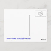 Aloha Hibiskus Postkarte (Rückseite)