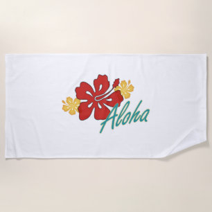 Aloha Hibiskus Strandtuch