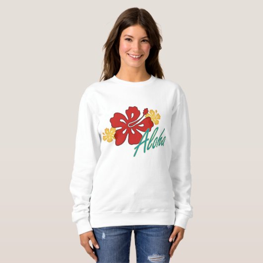 Aloha Hibiskus Sweatshirt (Vorne ganz)