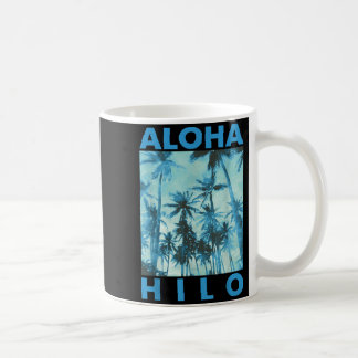 Aloha Hilo Hawaii Palme Hawaiianische Insel Kaffeetasse