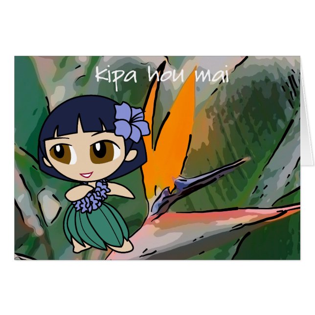 "Aloha Honeys" Besucherkarte (Vorderseite (Horizontal))