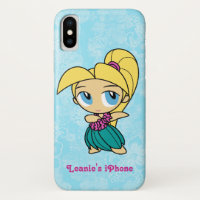 Aloha Honeys Blond Hula Girl Hawaiian Hibiskus