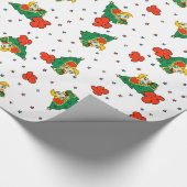 Aloha Honeys Christmas Blond Hula Girl Geschenkpapier (Ecke)