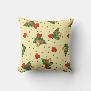 Aloha Honeys Christmas Blond Hula Girl Yellow Kissen