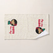 Aloha Honeys Christmas Holiday Hula Girl Handtuch (Handtuch)