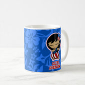 Aloha Honeys Firecracker Hula Girl Kaffeetasse (VorderseiteRechts)
