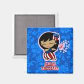 Aloha Honeys Firecracker Hula Girl Magnete Magnet (Vorderseite/Rückseite)