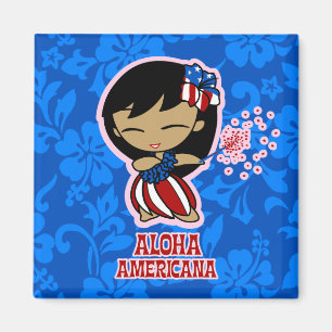 Aloha Honeys Firecracker Hula Girl Magnete Magnet