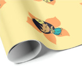 Aloha Honeys Hawaiian Hula Girl Wrapping Paper Geschenkpapier (Rolleneckpunkt)