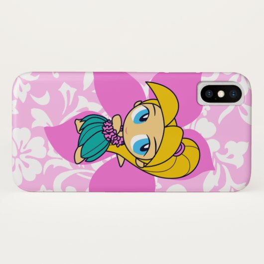 Aloha Honeys Hawaiian Pareau Hula Girl Case-Mate iPhone Hülle (Rückseite (Horizontal))