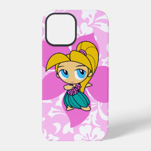 Aloha Honeys Hawaiian Pink Pareo Hula Mädchen iPhone 12 Pro Hülle